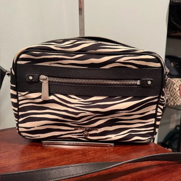 Michael Kors Zebra Print Bag with charm - Picture 1 of 10